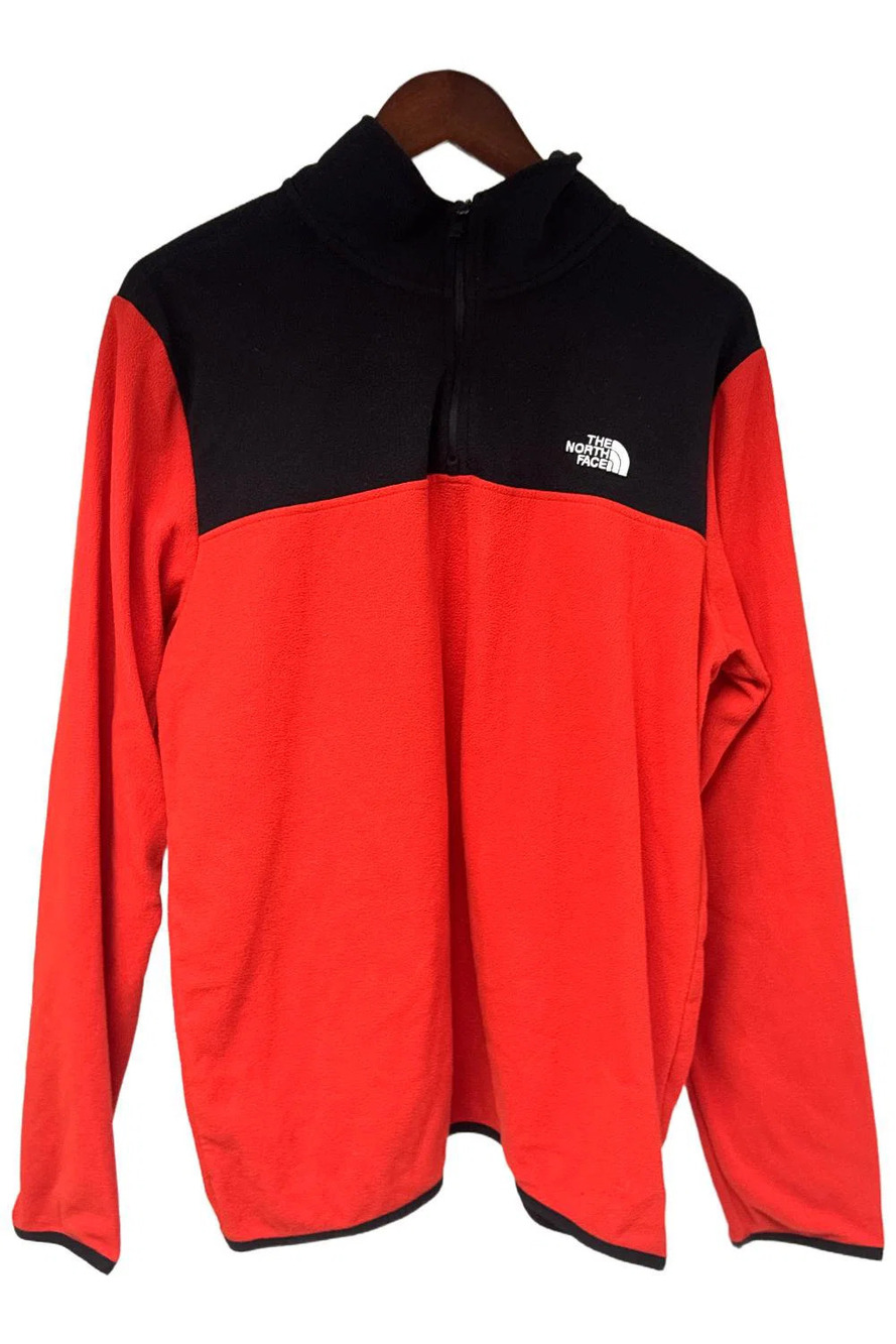 The North Face Men's TKA Glacier 1/4 Zip Pullover Flare/TNF Black